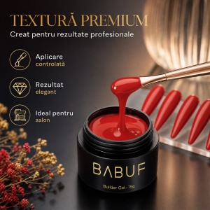 Gel de Constructie Autonivelant | Roșu În Flăcări | BG18 | 15g - Img 4