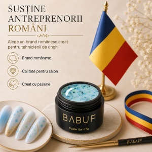 Gel de Constructie Flori Uscate | Milky Blue Petals | BGFU2 | 15g - Img 8