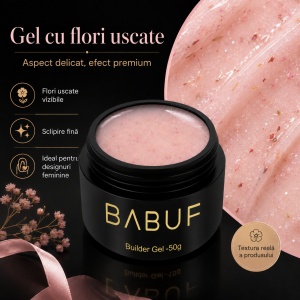 Gel de Constructie Flori Uscate | Milky Petals | BGFU1 | 50g - Img 2