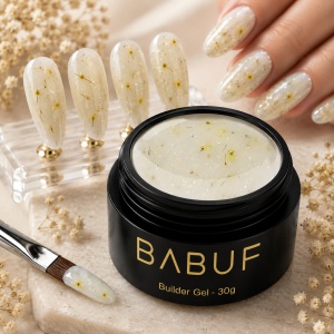 Gel de Constructie Flori Uscate | Milky Yellow Petals | BGFU9 | 30g - Img 3
