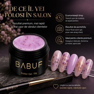 Gel de Constructie Flori Uscate | Pink Petals | BGFU6 | 15g - Img 7