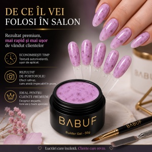 Gel de Constructie Flori Uscate | Pink Petals | BGFU6 | 50g - Img 7