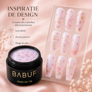 Gel de Constructie Inimioara | Milky Red Hearts | BGH1 | 15g - Img 6
