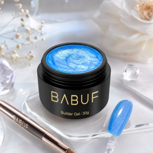 Gel de Constructie Mermaid | Electric Blue Shimmer | MBG1 | 30g - Img 2