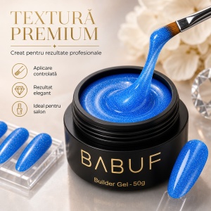 Gel de Constructie Mermaid | Electric Blue Shimmer | MBG1 | 50g - Img 4