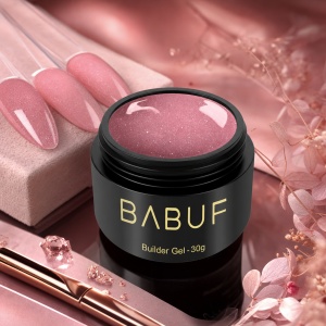 Gel de Constructie Reflectiv Autonivelant | Blush Pink Sparkle | GBG10 | 30g - Img 2