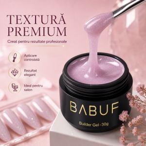 Gel de Constructie Reflectiv Autonivelant | Blush Shimmer | GBG6 | 30g - Img 4