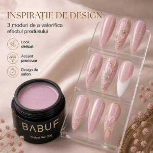 Gel de Constructie Reflectiv Autonivelant | Blush Shimmer | GBG6 | 50g - Img 6