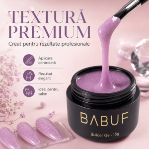 Gel de Constructie Reflectiv Autonivelant | Lilac Sparkle | GBG13 | 15g - Img 4