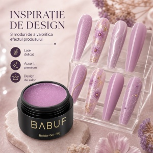 Gel de Constructie Reflectiv Autonivelant | Lilac Sparkle | GBG13 | 30g - Img 6
