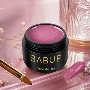 Gel de Constructie Reflectiv Autonivelant | Mauve Sparkle | GBG16 | 15g - Img 2
