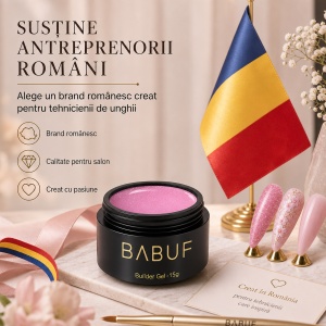 Gel de Constructie Reflectiv Autonivelant | Pink Glitter | GBG7 | 15g - Img 8