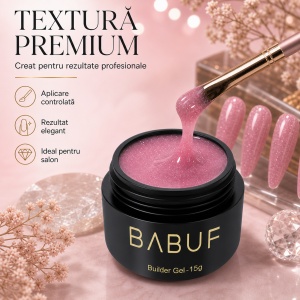 Gel de Constructie Reflectiv Autonivelant | Pink Sparkle | GBG8 | 15g - Img 4