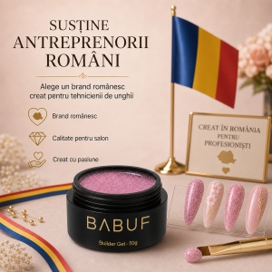 Gel de Constructie Reflectiv Autonivelant | Pink Sparkle | GBG8 | 50g - Img 8