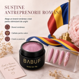 Gel de Constructie Reflectiv Autonivelant | Rose Shimmer | GBG15 | 30g - Img 8