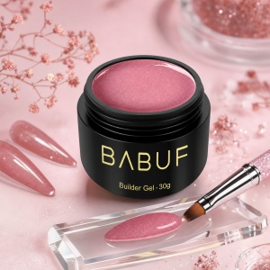 Gel de Constructie Reflectiv Autonivelant | Rose Sparkle | GBG17 | 30g - Img 2