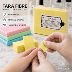 Servetele Unghii pentru degresare galbene | fara fibre | SP1 | Set 630 bucati - Img 5