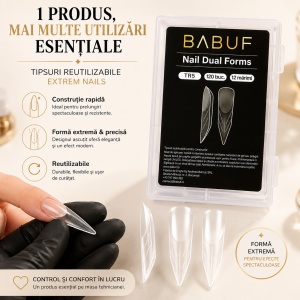 Tipsuri Reutilizabile | Extrem nails | 120 buc. | 12 marimi - Img 5