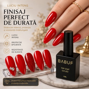 Top Coat | Red Gloss | TCC10 | 15ml - Img 5