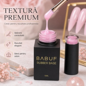 Baza Rubber | Crema Roz | RB11 | 15ml - Img 4