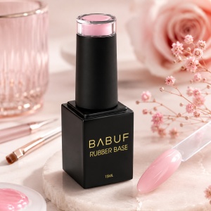 Baza Rubber | Roz Glazurat | RB6 | 15ml - Img 2