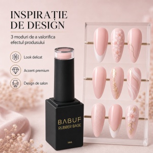 Baza Rubber | Roz Pudrat | RB7 | 15ml - Img 6