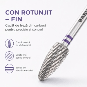 Capat Freza / Bit, Carbit | Fin | Con Rotunjit | BT11 | 6x15 mm - Img 4