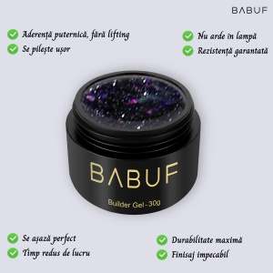 Gel de Constructie Autonivelant | Black Stardust | BGG8 | 30g - Img 2