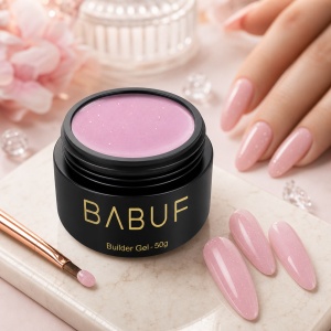 Gel de Constructie Autonivelant | Glitter Pink Cloud | BGG6 | 50g - Img 3