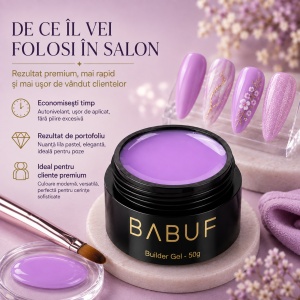 Gel de Constructie Autonivelant | Lila Pastel | BG10 | 50g - Img 7