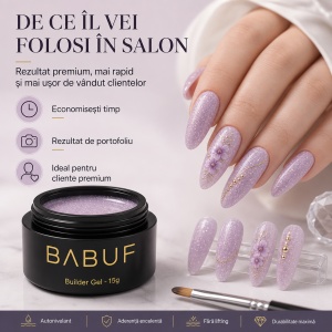 Gel de Constructie Autonivelant | Lilac Glow | BGG4 | 15g - Img 7