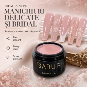 Gel de Constructie Autonivelant | Milk Blush | BG20 | 15g - Img 5