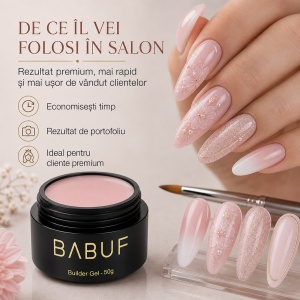 Gel de Constructie Autonivelant | Milky Blush | BG24 | 50g - Img 7