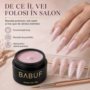 Gel de Constructie Autonivelant | Nude Sparkle | BGG2 | 30g - Img 7