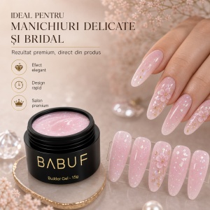 Gel de Constructie Autonivelant | Pearl Pink Shimmer | BGG7 | 15g - Img 5