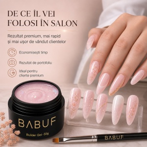 Gel de Constructie Autonivelant | Pink Milky Glow | BGG5 | 50g - Img 7