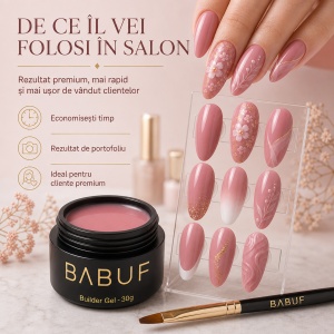 Gel de Constructie Autonivelant Smart | Dusty Rose | SBG5 | 30g - Img 7