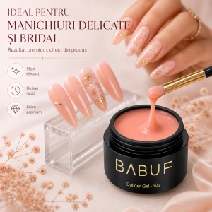 Gel de Constructie Autonivelant Smart | Soft Peach | SBG10 | 50g - Img 5