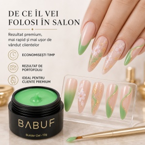 Gel de Constructie Autonivelant Smart | Verde Mojito | SBG7 | 15g - Img 7