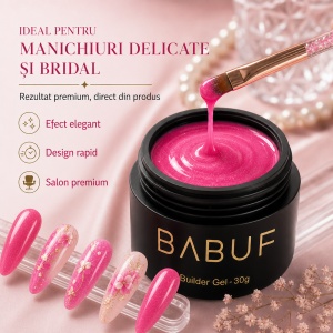 Gel de Constructie Camuflaj | Hot Pink Shimmer | CBG2 | 30g - Img 5