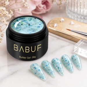Gel de Constructie Flori Uscate | Milky Blue Petals | BGFU2 | 30g - Img 3