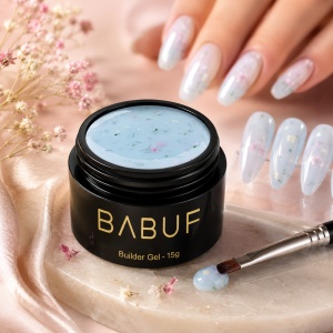 Gel de Constructie Flori Uscate | Milky Blue Petals | BGFU5 | 15g - Img 3