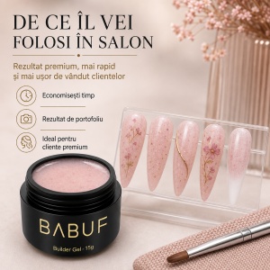 Gel de Constructie Flori Uscate | Milky Petals | BGFU1 | 15g - Img 7