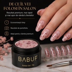 Gel de Constructie Flori Uscate | Milky Pink Petals | BGFU10 | 15g - Img 7