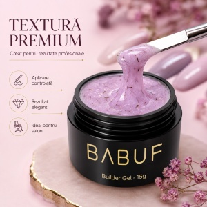 Gel de Constructie Flori Uscate | Pink Petals | BGFU6 | 15g - Img 4
