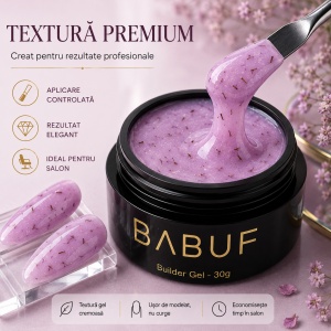 Gel de Constructie Flori Uscate | Pink Petals | BGFU6 | 30g - Img 4