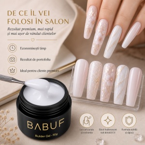 Gel de Constructie Fosforescent | Alb Vanilat Fosforescent | FBG8 | 50g - Img 7