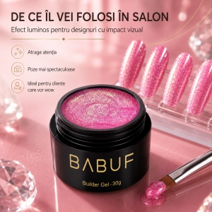 Gel de Constructie Mermaid | Fuchsia Shimmer | MBG7 | 30g - Img 7