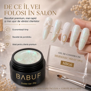 Gel de Constructie Mermaid | Milky Opal | MBG6 | 50g - Img 7