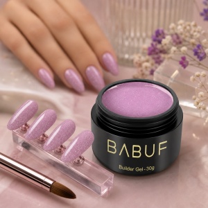 Gel de Constructie Reflectiv Autonivelant | Lilac Sparkle | GBG13 | 30g - Img 3